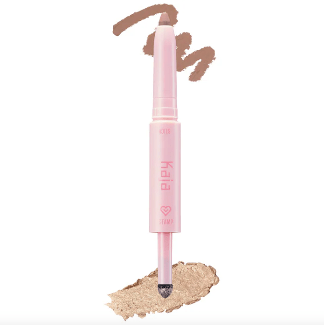 Kaja Wink Dazzle Dual-Ended Eyeshadow Stick in Mocha Sparkle, a neutral brown