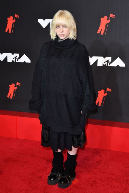 Billie Eilish at the 2021 MTV Video Music Awards in Brooklyn, New York.