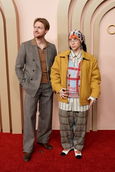 Finneas and Billie at the Oscars Nominees Luncheon in Beverly Hills.