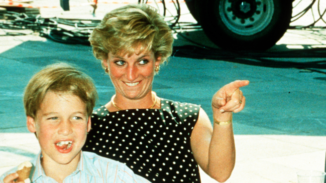 Prince William and Princess Diana at Windsor Great Park