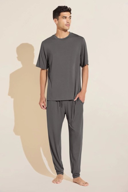 Best Men's Pajamas: Eberjey Henry TENCEL™ Modal Short Sleeve & Pant PJ Set
