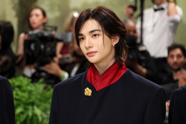 NEW YORK, NEW YORK - MAY 06: Hyunjin of Stray Kids attends The 2024 Met Gala Celebrating "Sleeping Beauties: Reawakening Fashion" at The Metropolitan Museum of Art on May 06, 2024 in New York City.