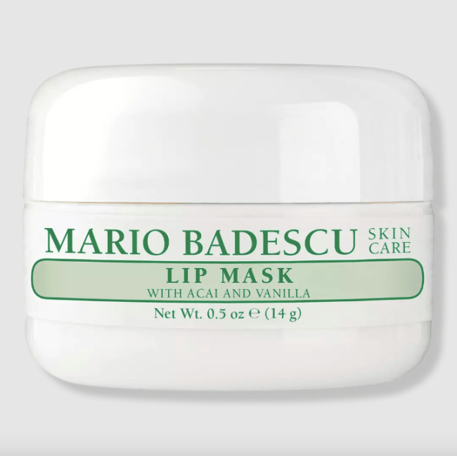 Mario Badescu Lip Mask in a white pot.