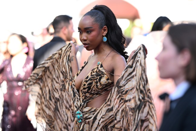 Bree Runway attends the "Emilia Perez" Red Carpet at the 77th annual Cannes Film Festival at Palais des Festivals on May 18, 2024 in Cannes, France.