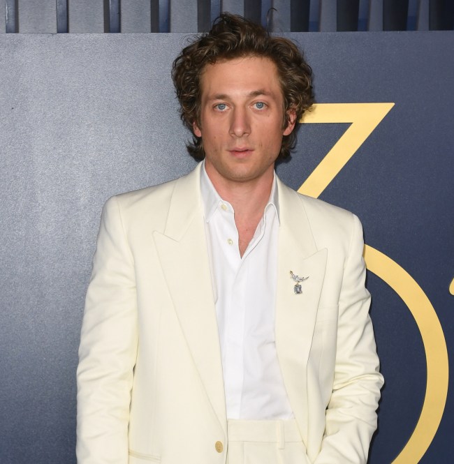 US actor Jeremy Allen White arrives for the 30th Annual Screen Actors Guild awards at the Shrine Auditorium in Los Angeles, February 24, 2024.