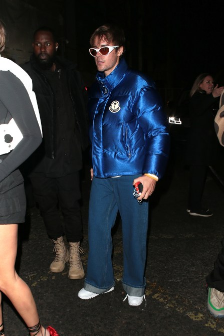 Justin Bieber is seen attending Moncler Genius show at Olympia London during London Fashion Week February 2023 on February 20, 2023 in London, England.