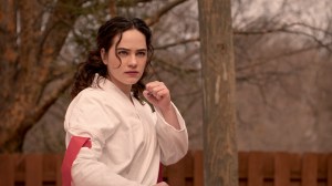 Mary Mouser as Samantha LaRusso in Cobra Kai