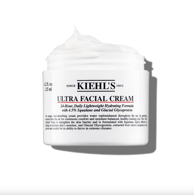 Kiehl's Ultra Facial Cream in a white pot.