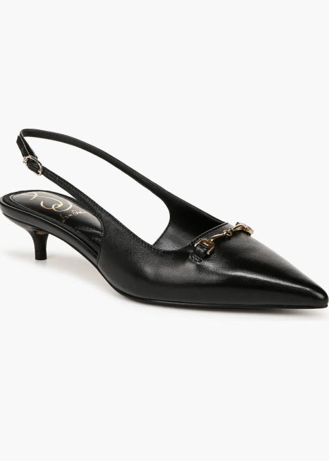 Sam Edelman Farrah Kitten Heel Pointed Toe Slingback Pump