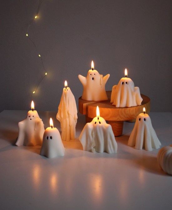 Ghost wax candles