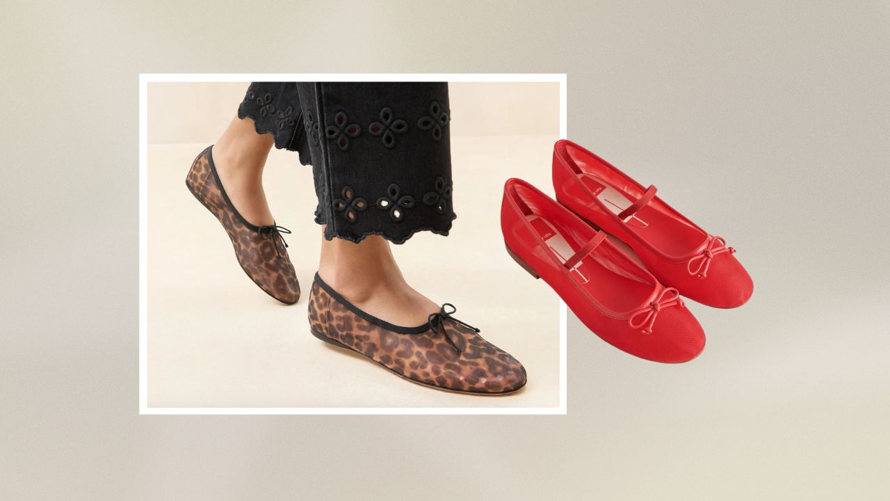 Leopard Loeffler Randall mesh ballet flats, red Dolce Vita mesh ballet flats