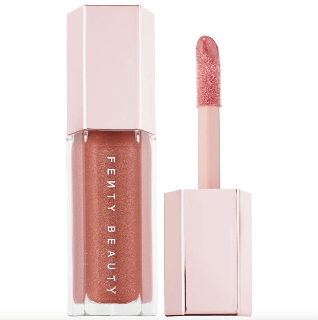 Fenty Beauty Gloss Bomb Universal Lip Luminizer in a clear tube.