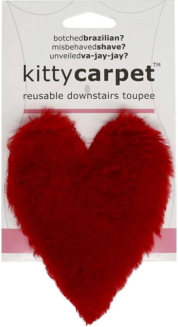 A red "Kitty Carpet" in its packaging