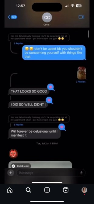 Devin texts The Bachelorette