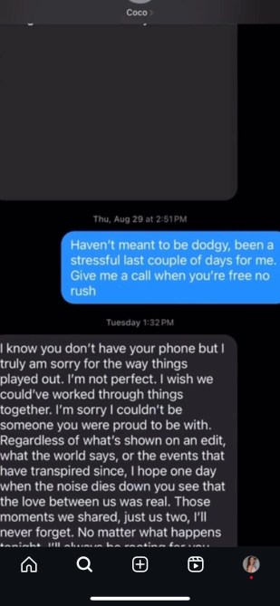 Devin Texts the bachelorette