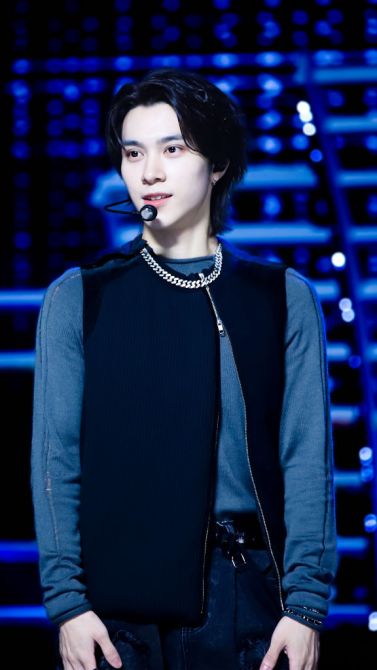 Hendery of WayV is performing during MBC music program 'Show Champion' at MBC Dream Center on November 08, 2023 in Goyang, South Korea.