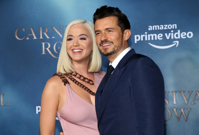 HOLLYWOOD, CALIFORNIA - AUGUST 21: Katy Perry and Orlando Bloom attend the LA premiere of Amazon's "Carnival Row" at TCL Chinese Theatre on August 21, 2019 in Hollywood, California.
