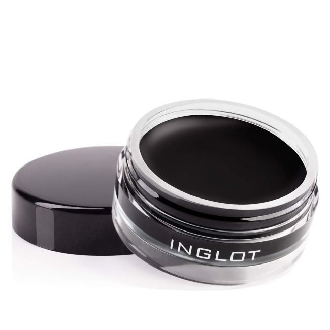 Inglot Gel Liner #77 in a clear pot.
