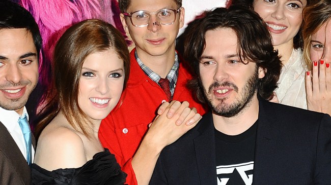 Ellen Wong, Satya Bhabha, Anna Kendrick, Michael Cera, director Edgar Wright, Mary Elizabeth Winstead, Brie Larson and Brandon Routh arriving for the premiere of Scott Pilgrim vs The World at the Odeon, Leicester Square, London