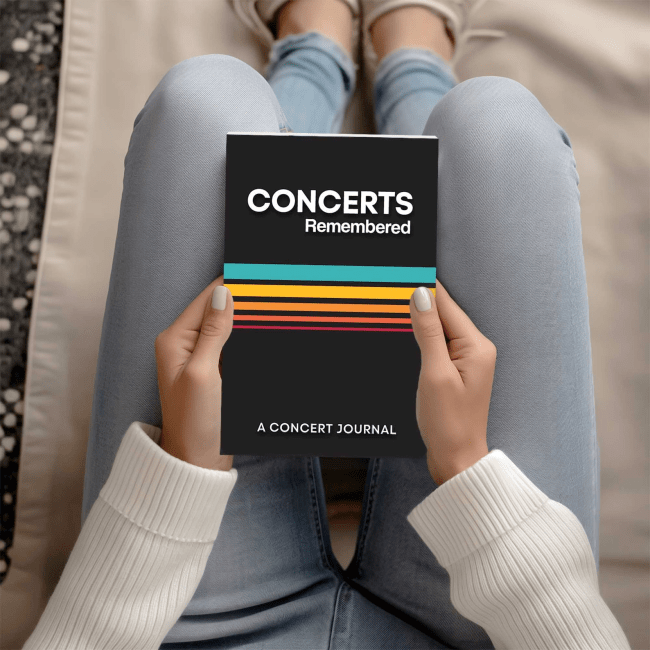 Concert Journal from Etsy