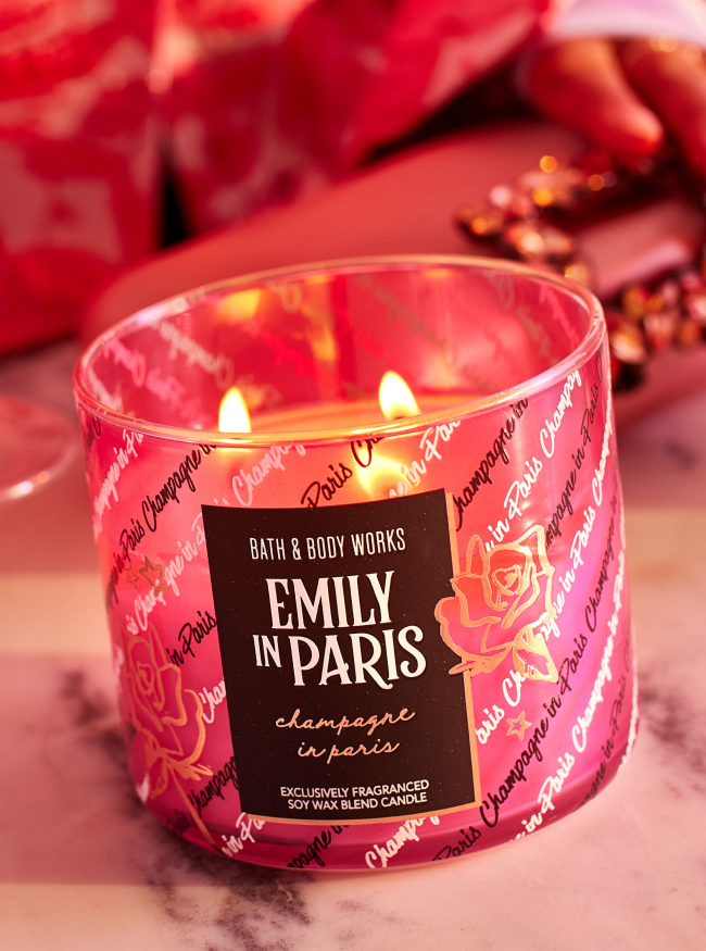Bath & Body Works Emily in Paris Champagne in Paris Three-Wick Candle