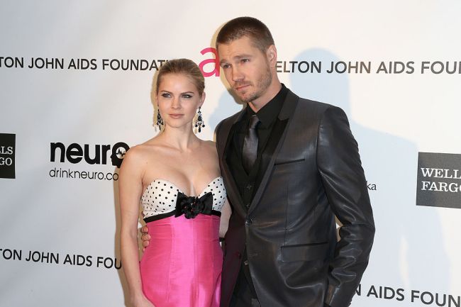 Actor Chad Michael Murray and Actress Kenzie Dalton arrive at the 21st Annual Elton John AIDS Foundation's Oscar Viewing Party on February 24, 2013 in Los Angeles, California.