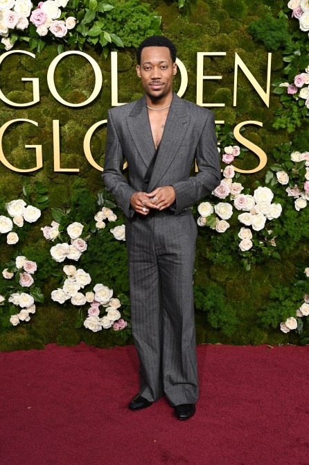 Tyler James Williams during the 82nd Annual Golden Globes held at The Beverly Hilton on January 05, 2025 in Beverly Hills, California.
