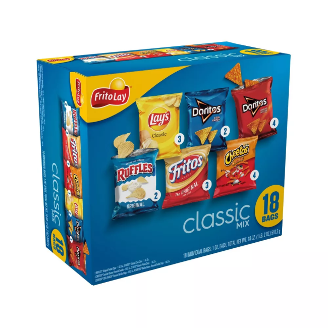 Frito-Lay Chips Variety Pack Classic Mix - 18ct