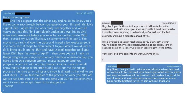 Justin Baldoni texts