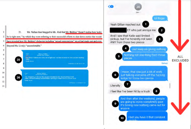 Justin Baldoni texts