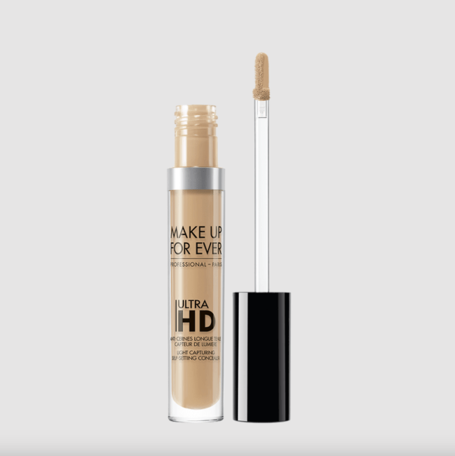 Make Up For Ever Ultra HD Concealer in a clear tube.