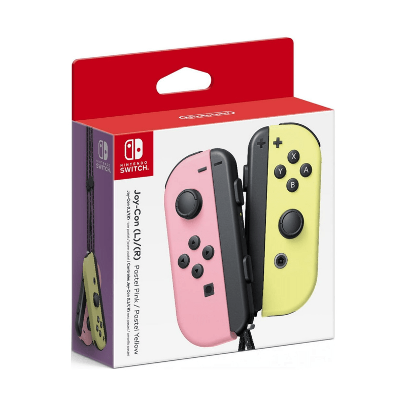 Nintendo Joy-Con (L)/(R) in pastel pink and pastel yellow