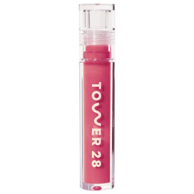 Tower 28 ShineOn Lip Jelly in Coconut in a clear tube.
