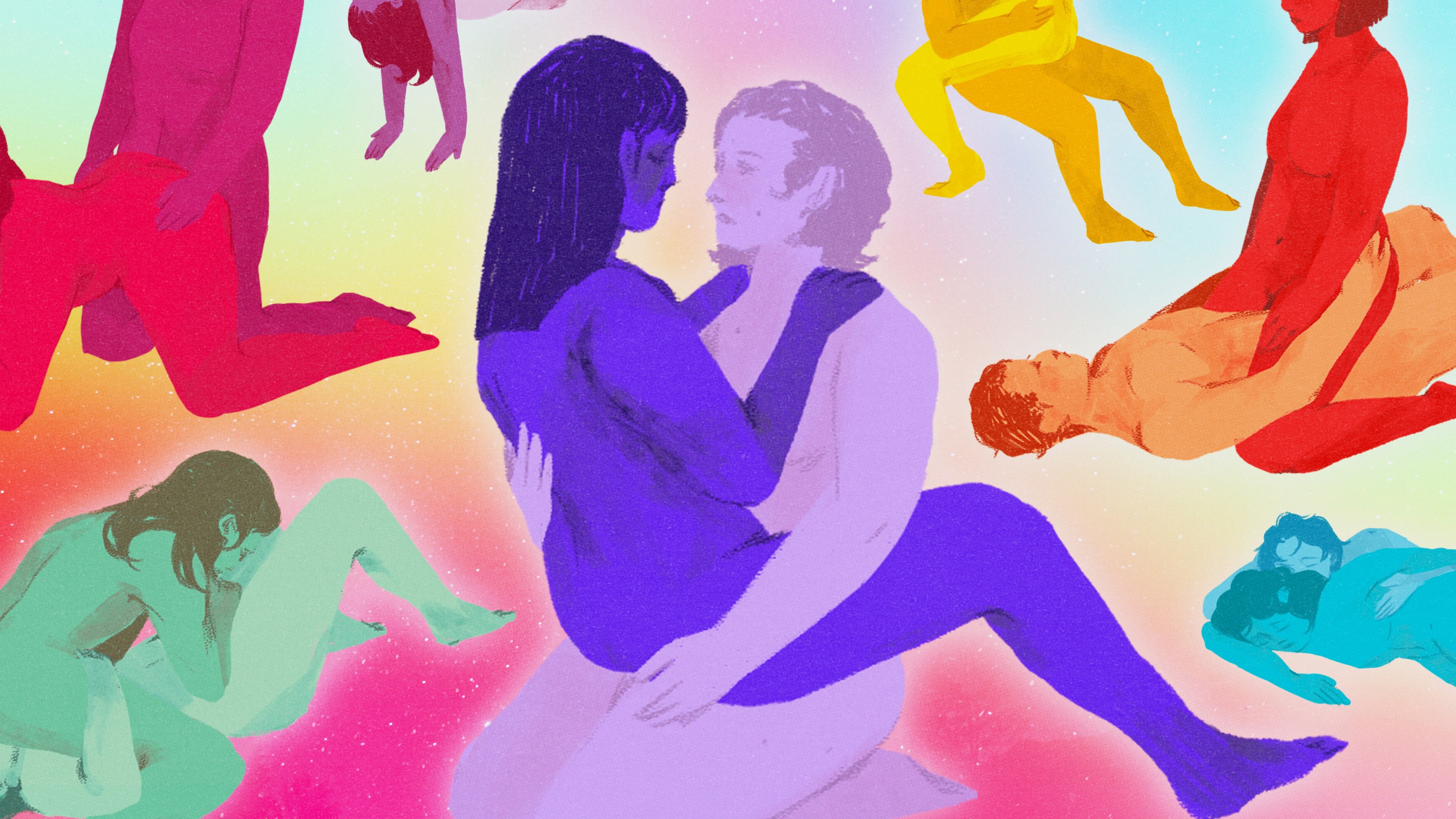 A collage of various sex positions.