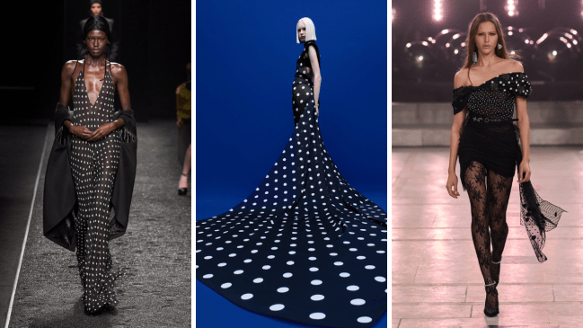 polka dots on the fall/winter 2025 runways