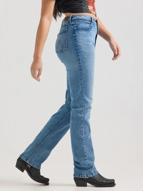 Wrangler® High Rise True Straight Leg Jeans