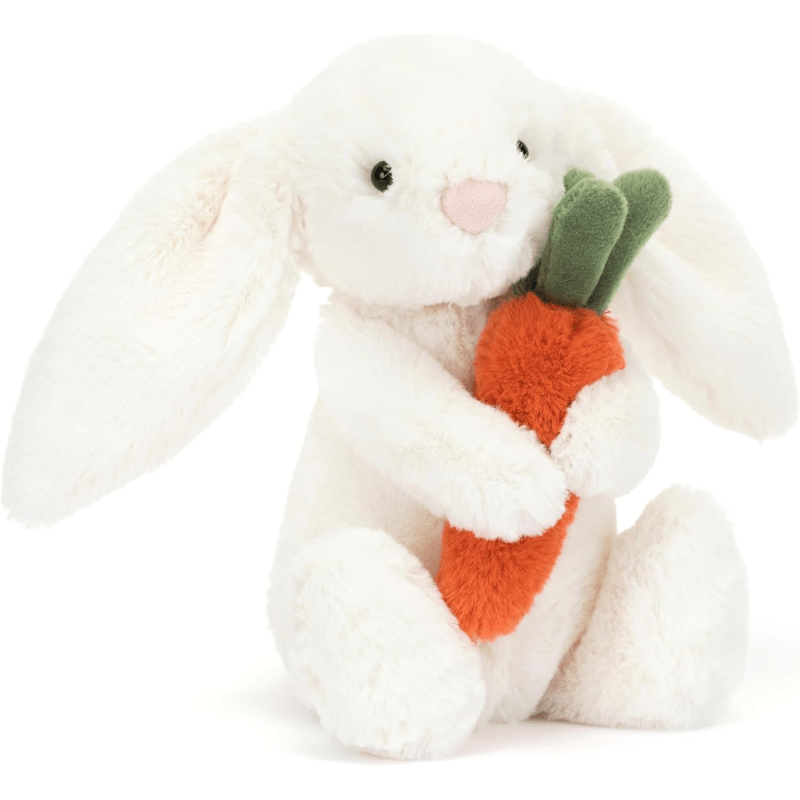 Jellycat Bashful Carrot Bunny Stuffed Animal, Small 7 inches