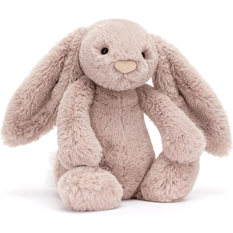 Jellycat Bashful Luxe Rosa Bunny Stuffed Animal, Medium 12 inches