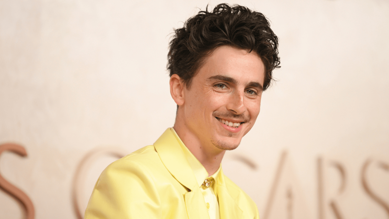 Timothée Chalamet at the 2025 Oscars