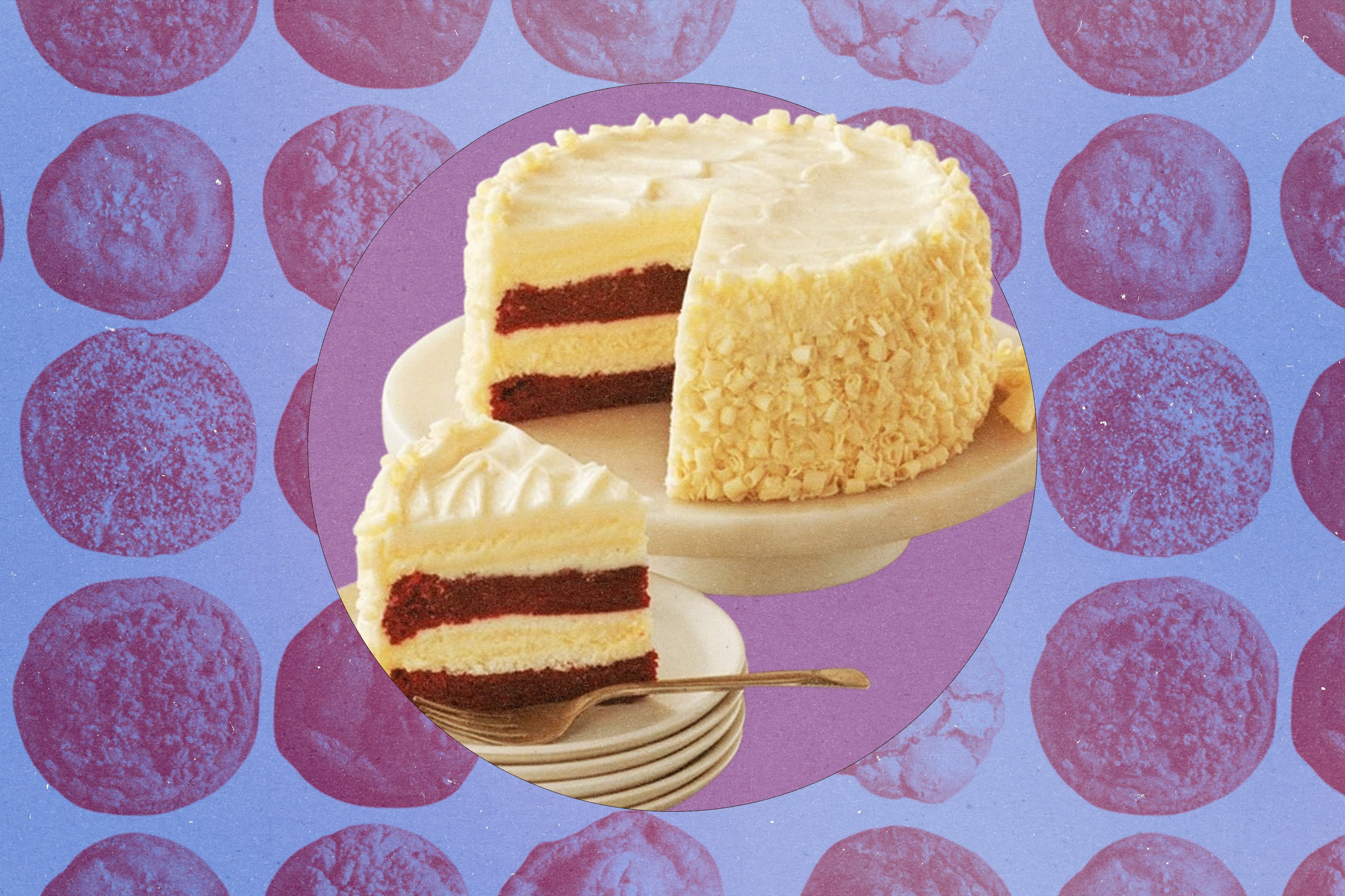 A collage of cake and cookies.