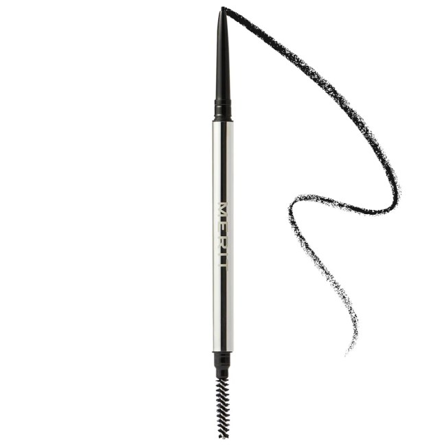Merit Brow 1990 Ultra Fine Eyebrow Gel Pencil in a silver pencil.