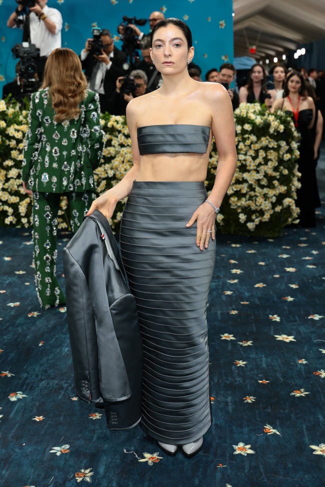 NEW YORK, NEW YORK - MAY 05: Lorde attends the 2025 Met Gala Celebrating "Superfine: Tailoring Black Style" at Metropolitan Museum of Art on May 05, 2025 in New York City. (Photo by Dimitrios Kambouris/Getty Images for The Met Museum/Vogue)