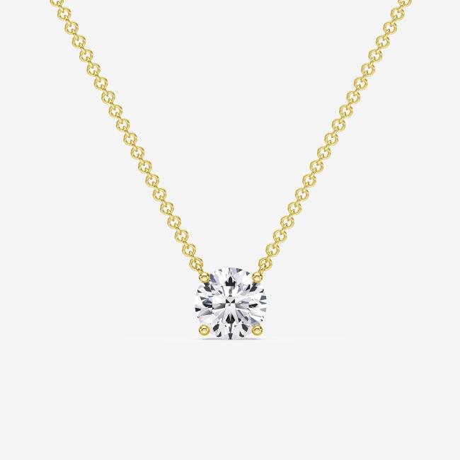 Plum Diamonds Lab Diamond Solitaire Pendant
