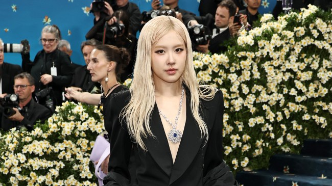 NEW YORK, NEW YORK - MAY 05: Rosé attends the 2025 Met Gala Celebrating "Superfine: Tailoring Black Style" at Metropolitan Museum of Art on May 05, 2025 in New York City.