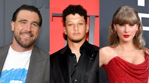 Travis Kelce, Patrick Mahomes, Taylor Swift