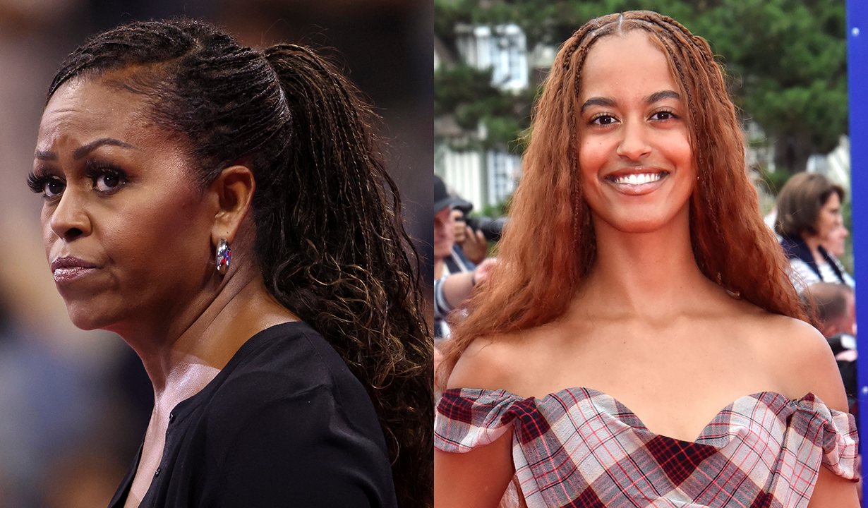 Michelle and Malia Obama