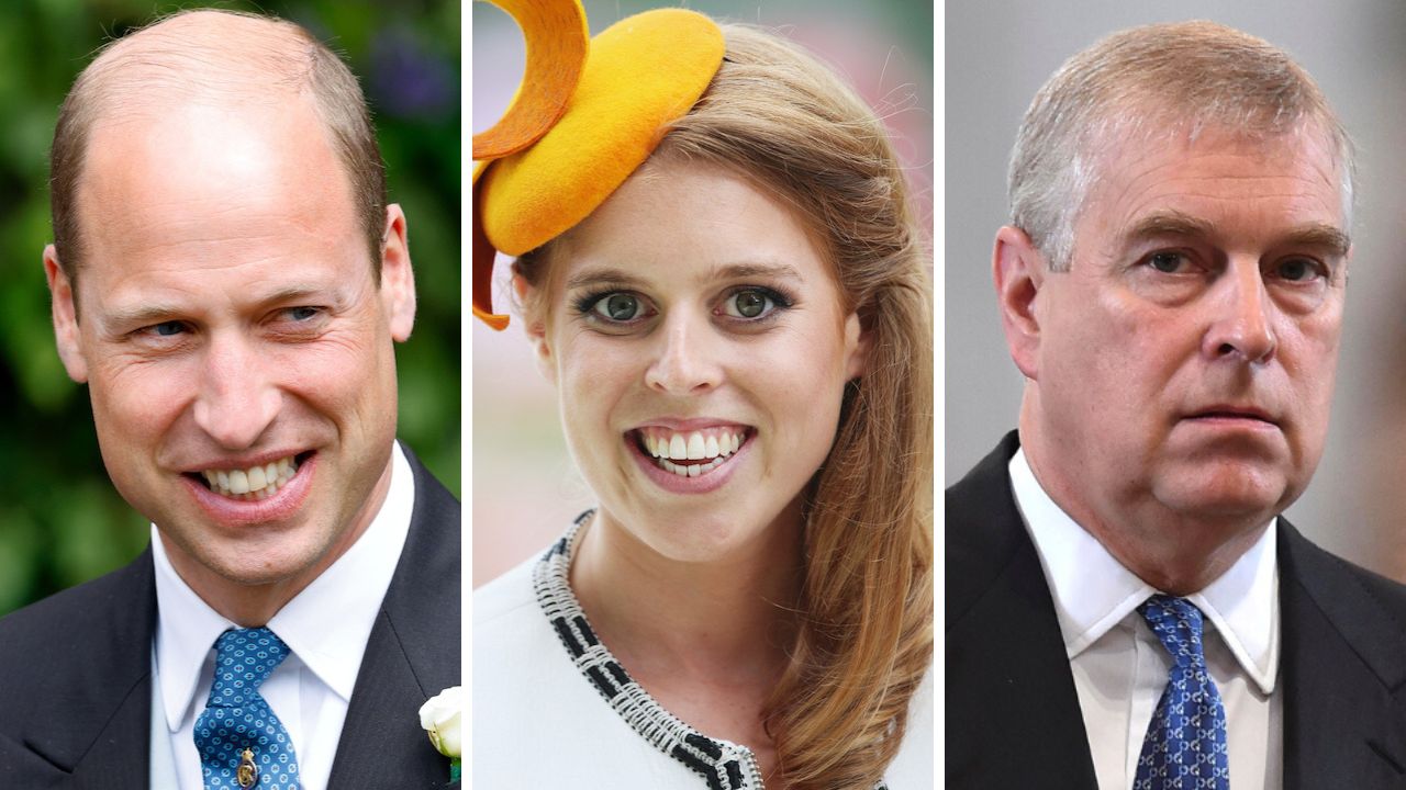 Prince William, Princess Beatrice, Prince Andrew