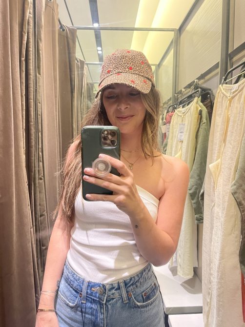 Zara Leopard Baseball Hat