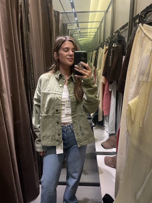 Zara Denim Utility Jacket