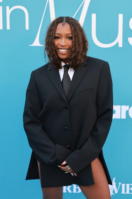 INGLEWOOD, CALIFORNIA - MARCH 29: Serena Page attends the 2025 Billboard Women in Music at YouTube Theater on March 29, 2025 in Inglewood, California.